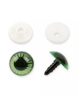 "HobbyBe" PGSL-20 Глаза пластиковые с фиксатором d 20 мм 5 х 2 шт. зеленый арт. ГММ-106469-2-ГММ080364640224