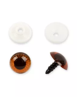 "HobbyBe" PGSL-20 Глаза пластиковые с фиксатором d 20 мм 5 х 2 шт. коричневый арт. ГММ-106469-3-ГММ080364656074