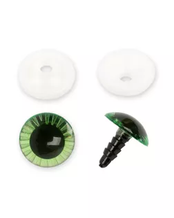 "HobbyBe" PGSL-18 Глаза пластиковые с фиксатором d 18 мм 5 х 2 шт. зеленый арт. ГММ-106474-2-ГММ080371406064