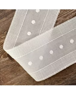 Шитье-вышивка на батисте, прошва, 90 мм, цвет белый арт. ГЕЛ-30925-1-ГЕЛ0173879