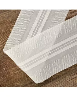 Шитье-вышивка на батисте, прошва, 110 мм, цвет белый арт. ГЕЛ-30930-1-ГЕЛ0173884