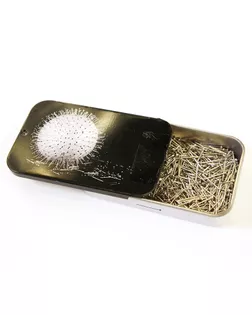 Булавки-гвоздики в жестянной коробочке арт. ГЕЛ-30783-1-ГЕЛ0181414