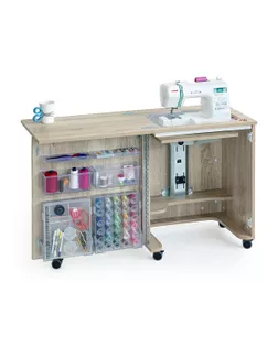 Стол раскладной для швейной машины COMPACT, серый дуб арт. ГЕЛ-32924-1-ГЕЛ0184017