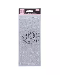 Набор объемных наклеек "Цифры и месяцы" арт. ГЕЛ-32577-1-ГЕЛ0184140