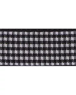 Лента с рисунком клетка SAFISA ш.0,6см, 25м (01 черный) арт. ГЕЛ-23243-1-ГЕЛ0024000