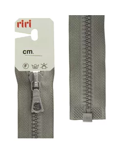 Молния riri тракторная разъёмная 1 замок, 6 мм, 55 cм, цвет 2106, серый арт. ГЕЛ-16001-1-ГЕЛ0030358