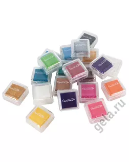 Набор мини штемпельных подушек, PAPERMANIA, 20 шт арт. ГЕЛ-12446-1-ГЕЛ0053456