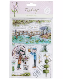 Набор прозрачных штампов "Восточный сад", TULIP, 13 шт арт. ГЕЛ-11539-1-ГЕЛ0053551