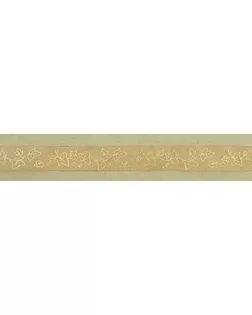 Лента органза с рисунком SAFISA ш.1,5см 15м (розовый) арт. ГЕЛ-12732-1-ГЕЛ0005602