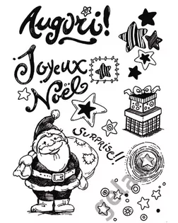 Штамп силиконовый "Рождество" арт. ГЕЛ-18580-1-ГЕЛ0057236