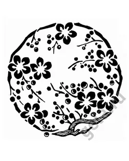 Деревянный штамп "Цветы" арт. ГЕЛ-20616-1-ГЕЛ0057242