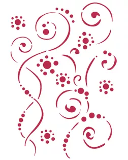 Трафарет "Завитки и спирали" арт. ГЕЛ-7826-1-ГЕЛ0061576