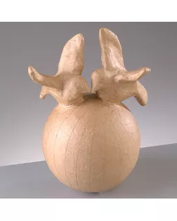 Заготовка из папье-маше "Свадебные голуби", картон, 17 x 12 cм арт. ГЕЛ-3107-1-ГЕЛ0061619