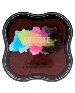 Подушка штемпельная быстро сохнущая, коричневый арт. ГЕЛ-11624-1-ГЕЛ0061691