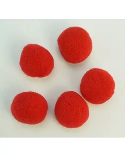 Помпоны декоративные, россыпь, д.2см (красный) уп.100 шт арт. ГЕЛ-23070-1-ГЕЛ0062375