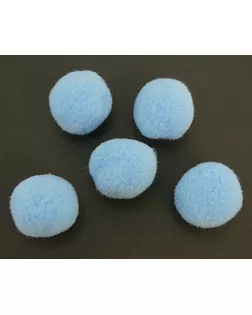 Помпоны декоративные, россыпь, д.2см (голубой) уп.100 шт арт. ГЕЛ-1864-1-ГЕЛ0062376
