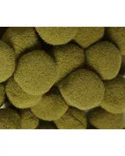 Помпоны декоративные, россыпь, д.2см (хаки) уп.100 шт арт. ГЕЛ-22374-1-ГЕЛ0062378