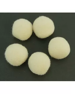 Помпоны декоративные, россыпь, д.2см (св.бежевый) уп.100 шт арт. ГЕЛ-3788-1-ГЕЛ0062381