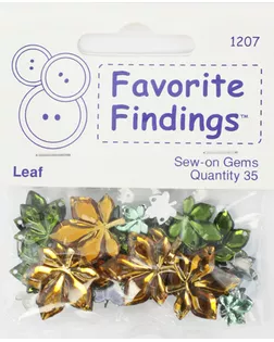 Набор декоративных элементов Favorite Findings "Прозрачные листочки" арт. ГЕЛ-1371-1-ГЕЛ0063350