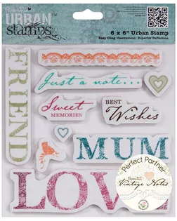 Штамп "Пожелания" Vintage Notes арт. ГЕЛ-21720-1-ГЕЛ0065468