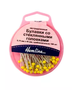 Булавки для квилтинга со стеклянными головками арт. ГЕЛ-5378-1-ГЕЛ0006859