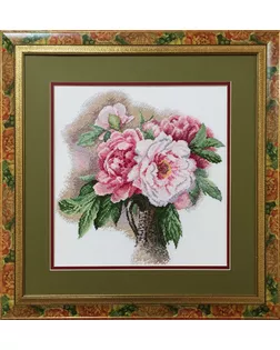 Вышитая картина "Пионы" арт. ГЕЛ-19508-1-ГЕЛ0069652