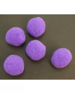 Помпоны декоративные, россыпь, д.2см (фиолетовый) уп.100 шт арт. ГЕЛ-24714-1-ГЕЛ0075688