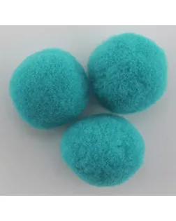 Помпоны декоративные, россыпь, д.2см (бирюзовый) уп.100 шт арт. ГЕЛ-7371-1-ГЕЛ0075690