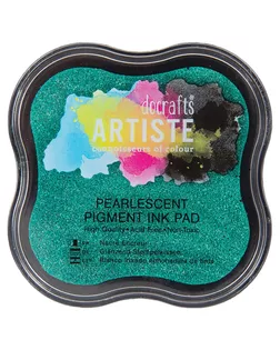 Подушка штемпельная пигментная, зелёный богомол металлик арт. ГЕЛ-1427-1-ГЕЛ0081544