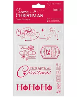 Штамп прозрачный "Рождественские Пожелания" арт. ГЕЛ-23394-1-ГЕЛ0082727