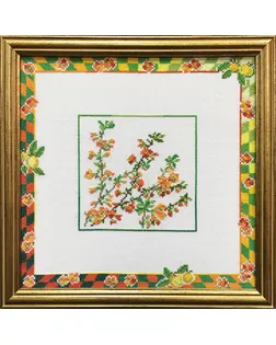 Вышитая картина "Желтые веточки" арт. ГЕЛ-2318-1-ГЕЛ0090430