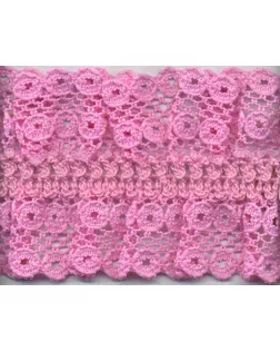 Кружево-рюш на резинке ш.4см (розовый) арт. ГЕЛ-22111-1-ГЕЛ0096763