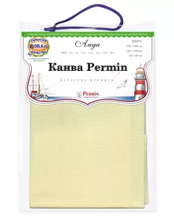 Канва в упаковке Aida 14 ct, 65 х 50 см, цвет №305 арт. ГЕЛ-10200-1-ГЕЛ0097209