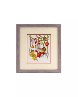 Вышитая картина "Новогоднее лакомство" арт. ГЕЛ-18224-1-ГЕЛ0099339