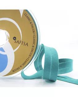 Косая бейка хлопок/полиэстер ш.1,8см 25м (134 т.бирюзовый) (в упаковке 25 м.) арт. ГЕЛ-139-1-ГЕЛ0118210