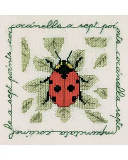 Набор для вышивания:"COCCINELLE A SEPT POINTS" (Божья коровка с семью точками) арт. ГЕЛ-1354-1-ГЕЛ0163882