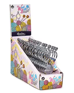 Ножницы для вышивания "Клубок", 10 см, набор 15 шт в картонном цветном дисплее арт. ГЕЛ-5028-1-ГЕЛ0161378