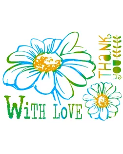 Трафарет "With love" арт. ГЕЛ-5162-1-ГЕЛ0103872
