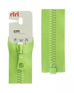 Молния riri тракторная разъёмная 1 замок, 6 мм, 40 cм, цвет 2750, салатовый арт. ГЕЛ-5511-1-ГЕЛ0107360