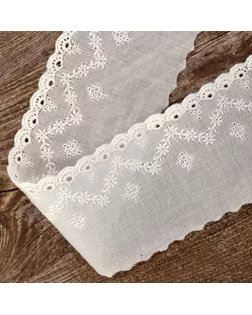 Шитье-вышивка на батисте ш.5,5см 13м арт. ГЕЛ-10838-1-ГЕЛ0119780