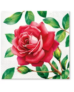 Салфетки трехслойные для декупажа, коллекция "Lunch" TETЕ a TETE "Особенная роза" арт. ГЕЛ-11360-1-ГЕЛ0137193