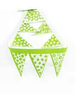 Лента жаккард "Флажки" SAFISA ш.3,8см, 15м (цвет 03) арт. ГЕЛ-12034-1-ГЕЛ0109303