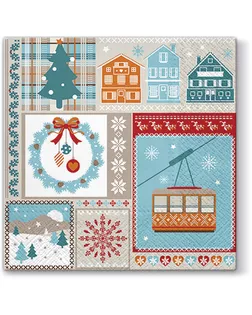 Салфетки трехслойные для декупажа, коллекция "Lunch" PAW Decor Collection "Зимний праздник" арт. ГЕЛ-12181-1-ГЕЛ0162848