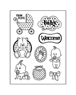 Штамп на резиновой основе HD "Baby" арт. ГЕЛ-12664-1-ГЕЛ0102874