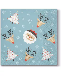 Салфетки трехслойные для декупажа, коллекция "Lunch" TETЕ a TETE "Сумасшедшая звезда" арт. ГЕЛ-12886-1-ГЕЛ0162800