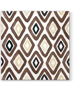 Салфетки трехслойные для декупажа, коллекция "Lunch" PAW Decor Collection "Акварельные ромбы" арт. ГЕЛ-13557-1-ГЕЛ0137084