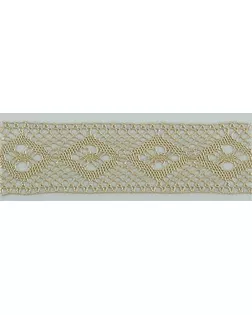 Мерсеризованное х/б кружево ш.2,5см (т.бежевый) арт. ГЕЛ-14297-1-ГЕЛ0112035