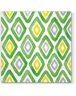 Салфетки трехслойные для декупажа, коллекция "Lunch" PAW Decor Collection "Акварельные ромбы" арт. ГЕЛ-14535-1-ГЕЛ0137076