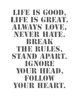 Трафарет "Life is…" арт. ГЕЛ-15240-1-ГЕЛ0100818
