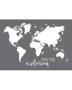 Трафарет "World Map" в наборе со шпателем-скребком арт. ГЕЛ-16613-1-ГЕЛ0136723